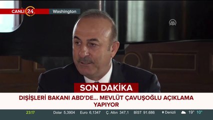 Dışişleri Bakanı Çavuşoğlu konuşuyor