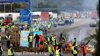 Gilets jaunes: l'ambiance est au rendez-vous à Avignon nord