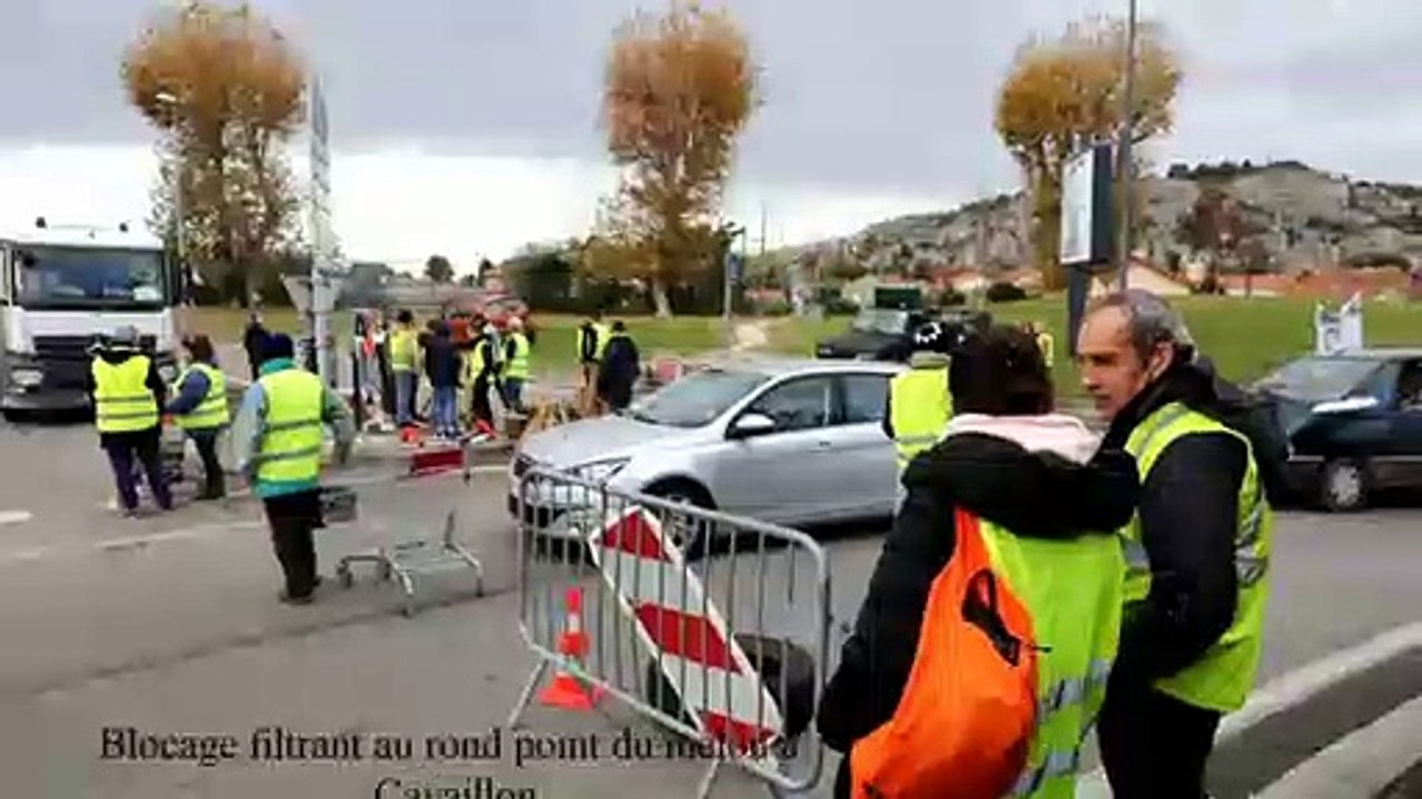 Gilets jaunes: ambiance bon enfant au rond-point du melon à Cavaillon, où les femmes ont semble-t-il pris le pouvoir