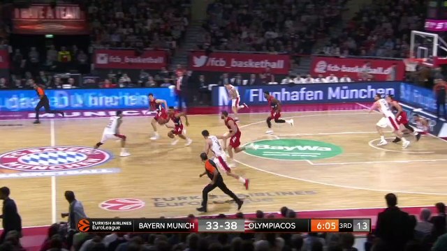 FC Bayern Munich - Olympiacos Piraeus Highlights | Turkish Airlines EuroLeague RS Round 8