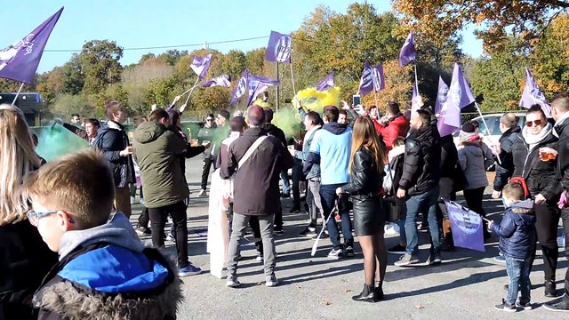 Arrivée des supporters à la Perrière