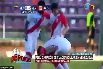Perú Sub 20 goleó a Venezuela y se coronó campeón del Cuadrangular