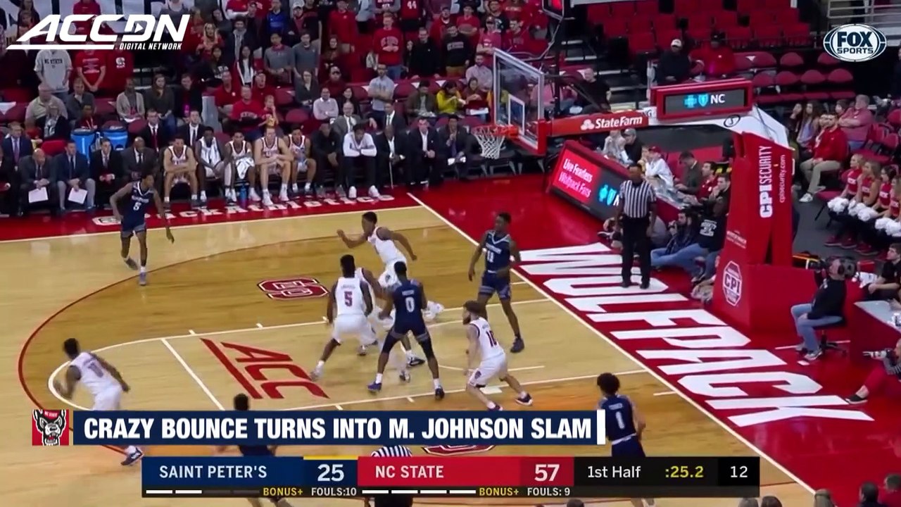 NC State's Markell Johnson Turns Torin Dorn Pass Into Posterizing Dunk