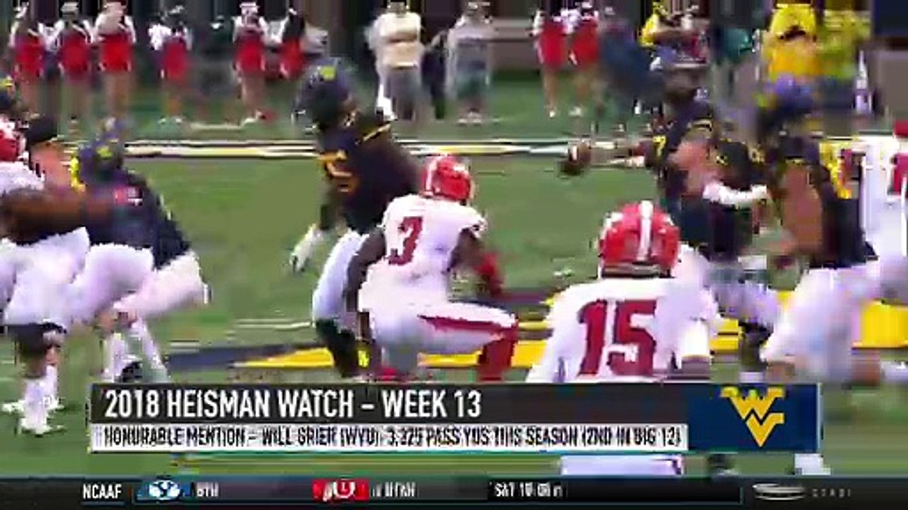 Brett McMurphy's Week 13 Heisman Watch