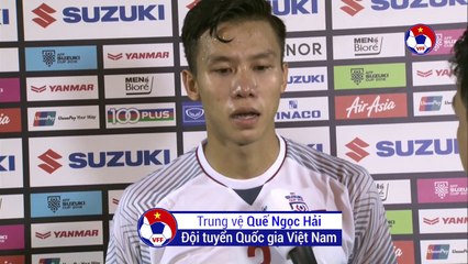 Quế Ngọc Hải: "Hàng phòng ngự đã hoàn thành nhiệm vụ trong ngày hôm nay" | VFF Channel
