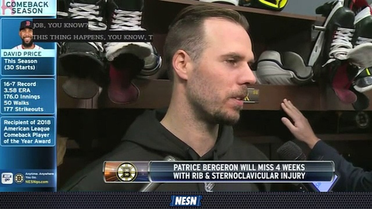 Bruce Cassidy, David Krejci Discuss How Bruins Can Adjust Without Patrice Bergeron