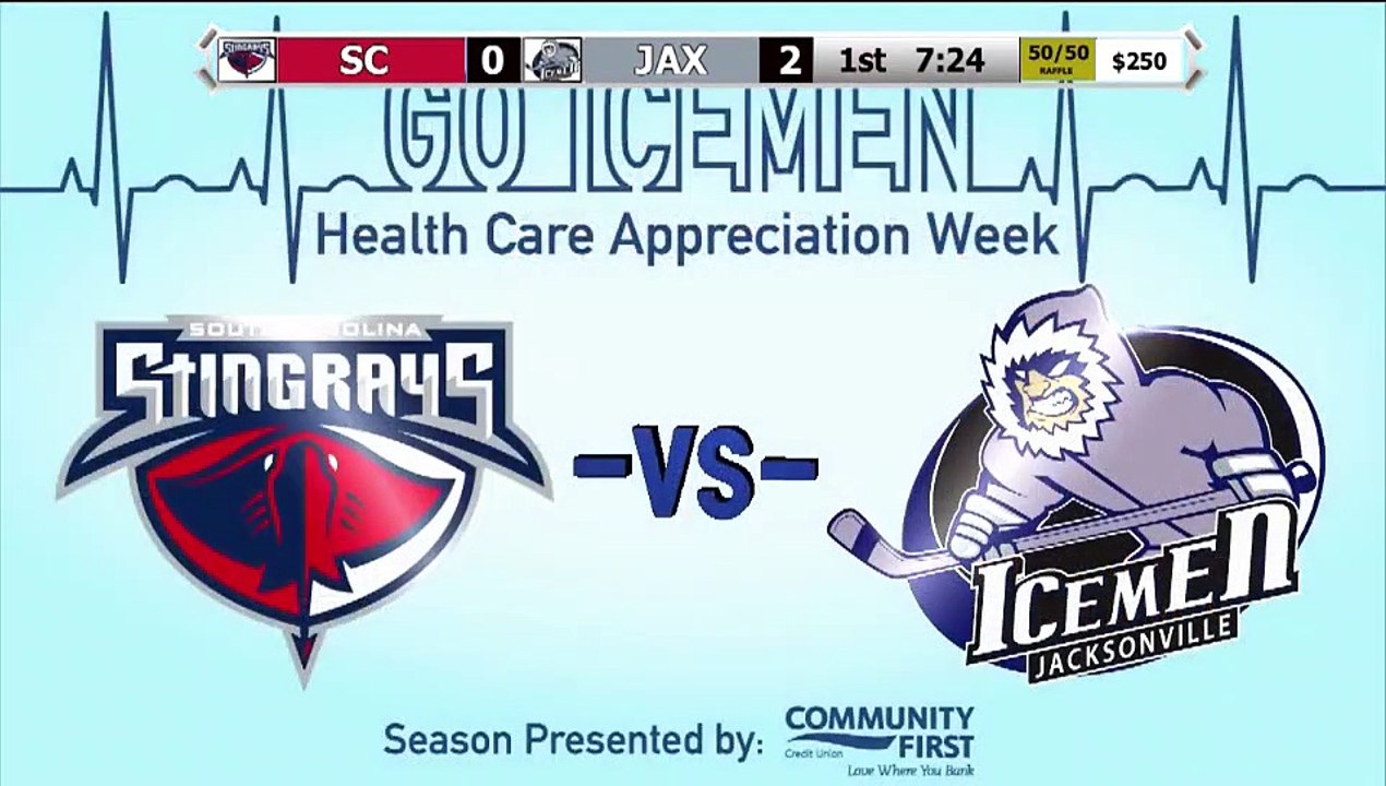 ECHL South Carolina Stingrays 2 at Jacksonville Icemen 3