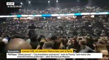 Regardez le public huer Lauryn Hill hier soir à Paris après 2h30 de retard sur scène ! Vidéo