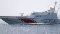 Ege’de Türk karasularına giren askeri gemiye, Sahil Güvenlik ekipleri tarafından müdahale edildi