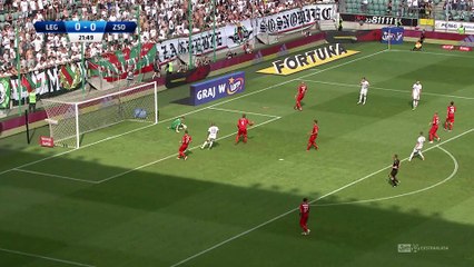 Legia Waszawa 2:1 Zagłębie Sosnowiec - Matchweek 5: HIGHLIGHTS