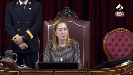 Pastor se dirige a los diputados por los hechos de esta mañana