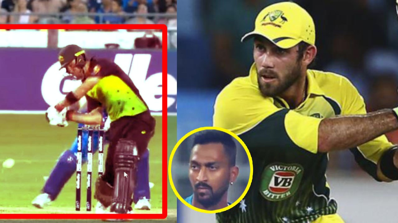 India vs Australia 1st T20I : Maxwell hits 3 back to back sixes of Kurnal Pandya | वनइंडिया हिंदी