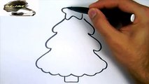 Comment dessiner un Sapin de Noel  ---  Chants de Noel
