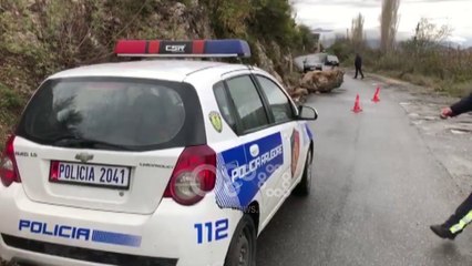 Download Video: Ora News - Shkëmbi masiv bie nga Mali i Torovicës në rrugën kryesore