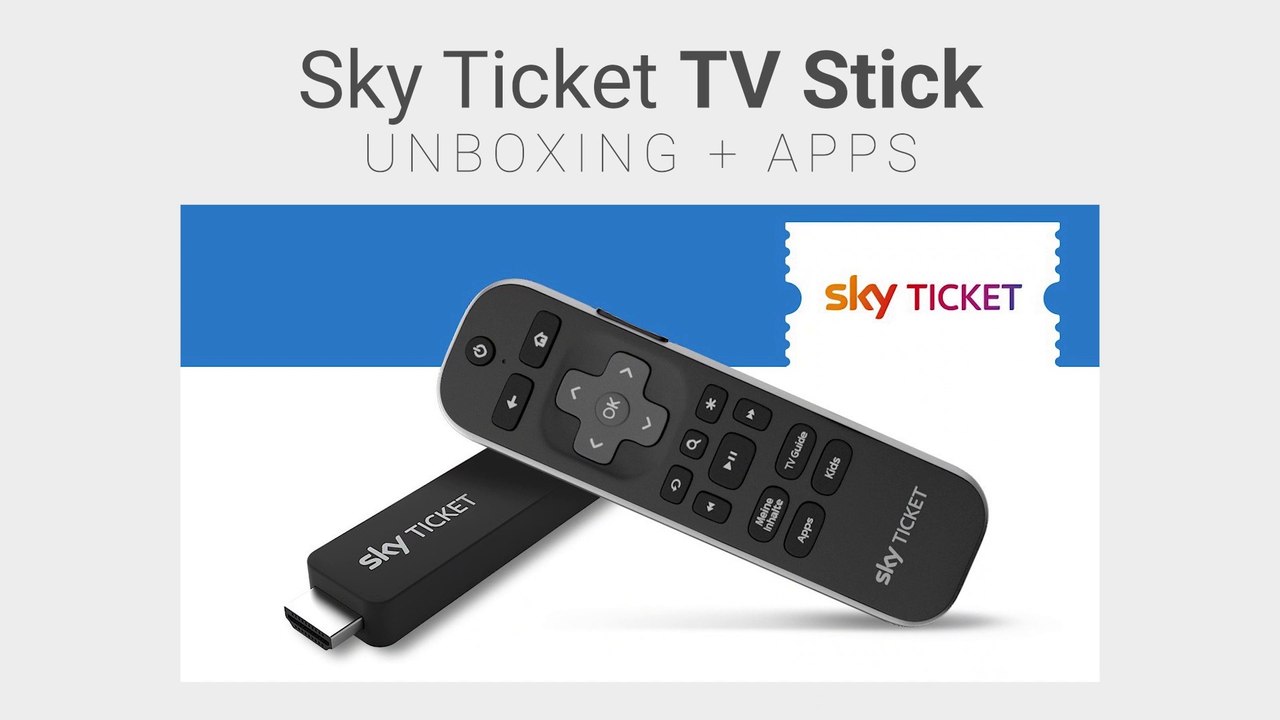 Sky Ticket TV Stick Unboxing & Apps