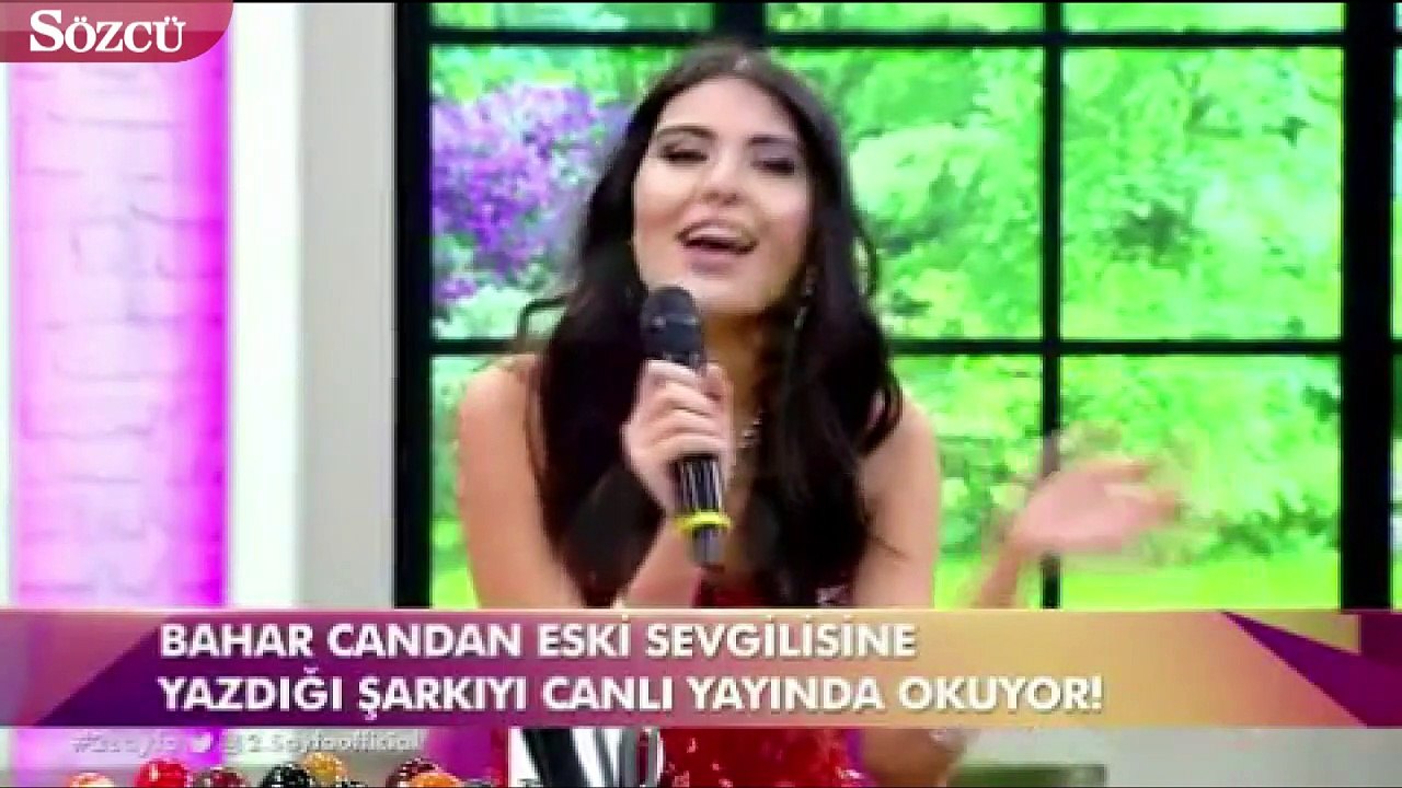 Bahar Candan eski sevgilisine yazdığı şarkıyı canlı yayında okudu