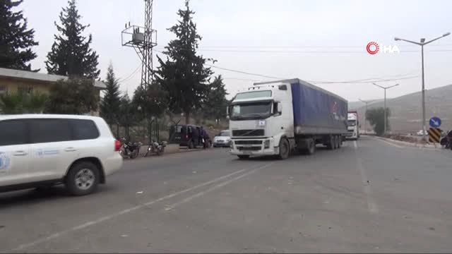BM'den Suriye'ye 27 Tırlık İnsani Yardım