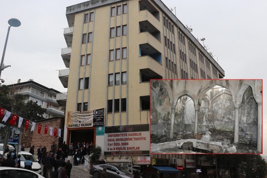 Binanın Altındaki Tarihi Hamam Gün Yüzüne Çıkarıldı