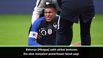 Mbappe Akan Jalani 'Scan' Pada Cidera Bahunya - Deschamps