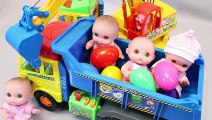 Learn Colors Numbers Tayo Bus & Baby Doll with Pororo Trucks Toy Excavators Surprise Eggs Toys