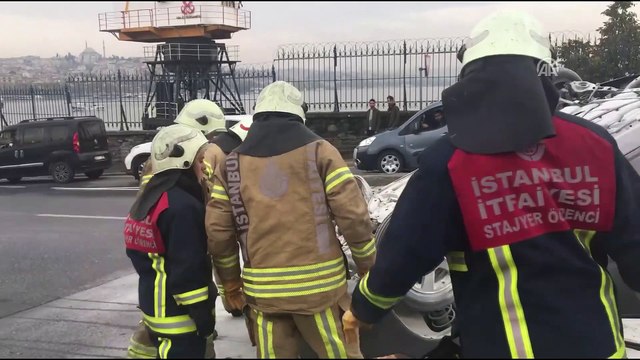 Atatürk Köprüsü'nde kaza: 1 yaralı - İSTANBUL