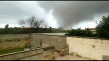شاهد: إعصار مدمر في جنوب إيطاليا