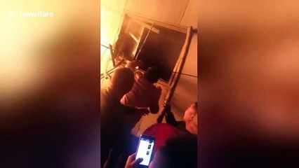 Good Samaritans rescue elderly couple trapped in burning house