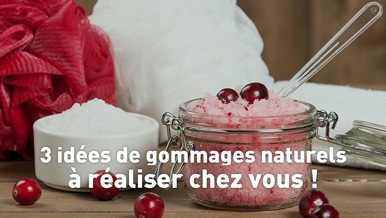 3 gommages naturels à faire soi-même