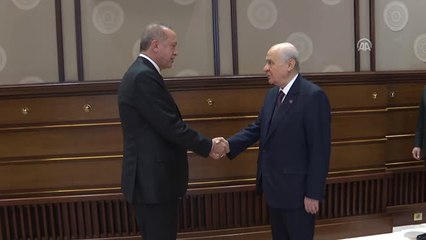 Erdoğan-Bahçeli Görüşmesi Başladı