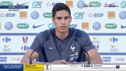 Coupe du Monde - Equipe de France / Raphaël Varane : "Pogba, c'est le feu, moi plus l'eau"