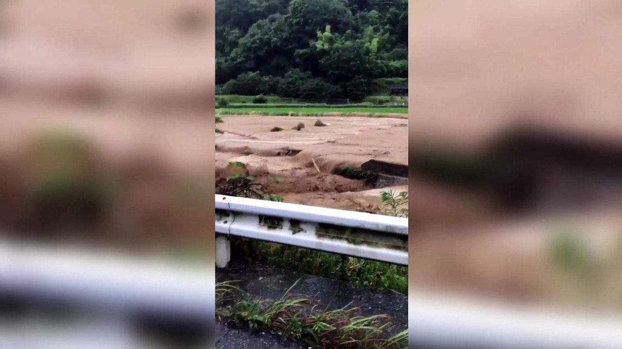 Landslides Hit Hiroshima Prefecture as Record Rainfall Batters Japan