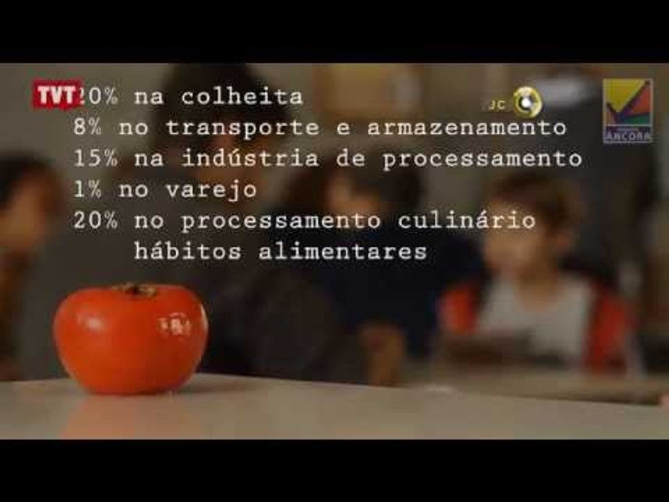 Alunos de projeto social fazem vídeo sobre desperdício de alimentos