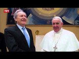 Ministro Ricardo Lewandowski, do STF, é recebido pelo Papa