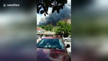Camper captures massive plume of smoke from Lake Christine Fire in Colorado
