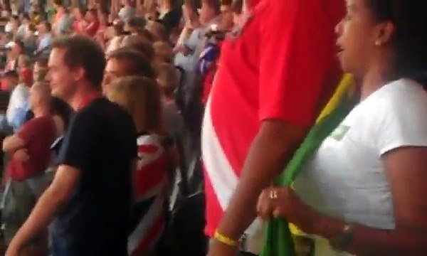 Usain Bolt 200m London 2012 - Medal Ceremony - Jamaica National Anthem