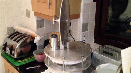 BIG low temperature difference stirling engine with WIRE WOOL REGENERATOR