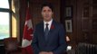 Prime Minister Trudeau delivers a message on Remembrance Day
