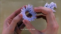 Origami Schwan falten Basteln mit Papier DIY Geschenkideen Bastelideen Deko 3D