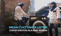 Mesin Cuci Tanpa Listrik, Cukup Dikayuh ala Naik Sepeda