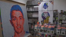 La Celeste inspira insospechados murales utilizando cubos de Rubik