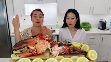 15LB LOBSTER 랍스타 MUKBANG 먹방 W/STEPHANIE SOO (MISSMANGOBUTT) SEAFOOD BOIL
