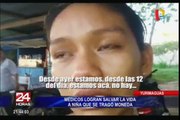 Yurimaguas: niña de 4 años tragó moneda