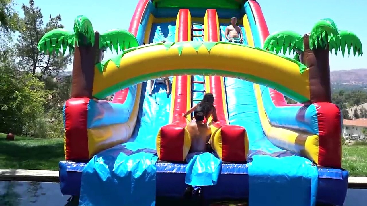 WORLD'S LARGEST BACKYARD WATERPARK!!