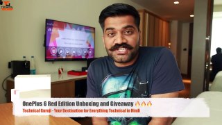 OnePlus 6 Red Edition Unboxing and Giveaway _HD