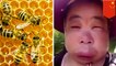 Bored Chinese woman stung by bees after trying to catch them