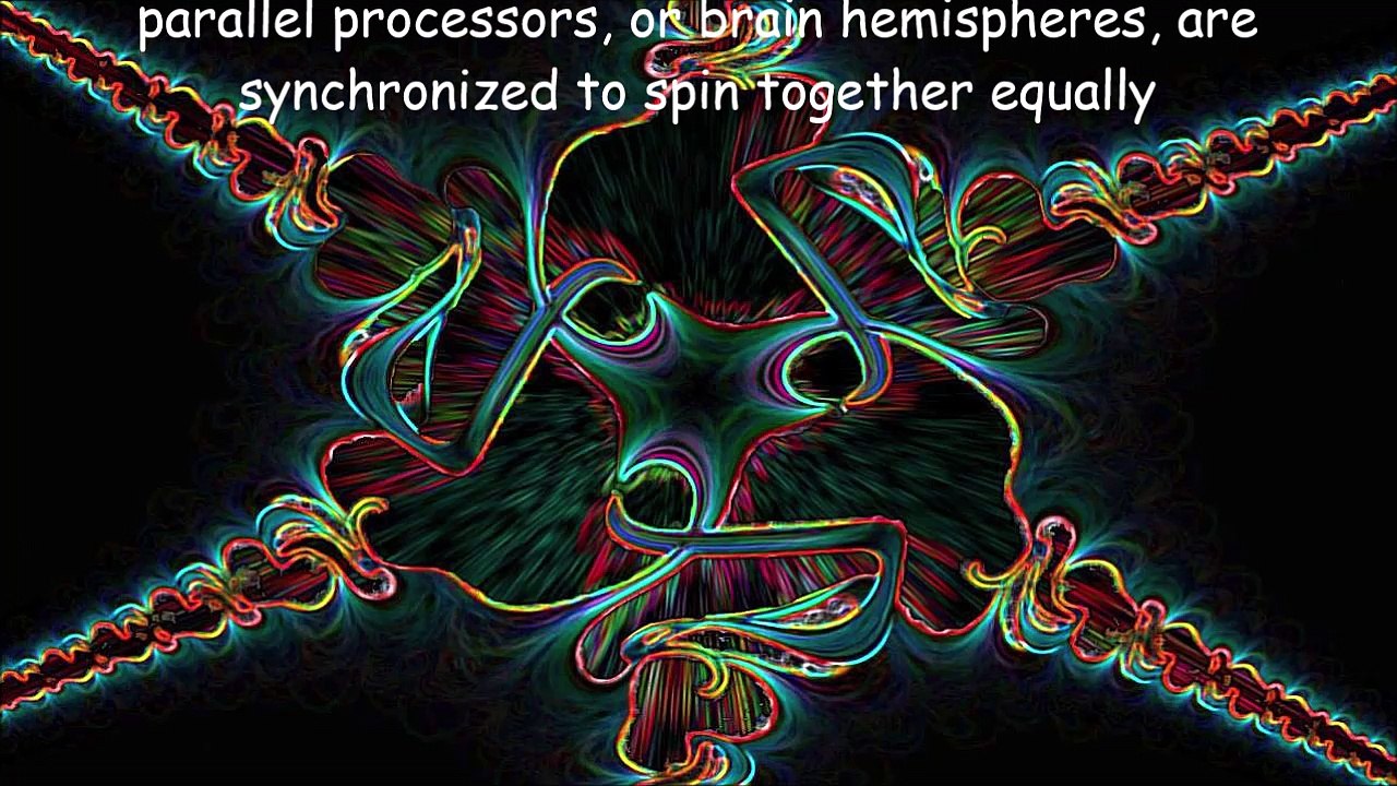8 hz is the alpha brain wave rhythm in which our parallel processors, or brain hemispheres, are synchronized to spin together equally