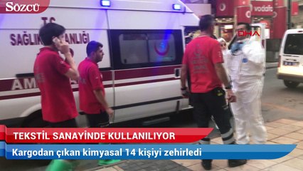 14 kişi abiye kıyafetlerin boyasındaki hidrosülfür ve amonyaktan etkilenmiş