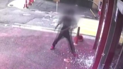 [단독] "벽돌로 쾅"...출근길 대로변에서 묻지마 난동 / YTN