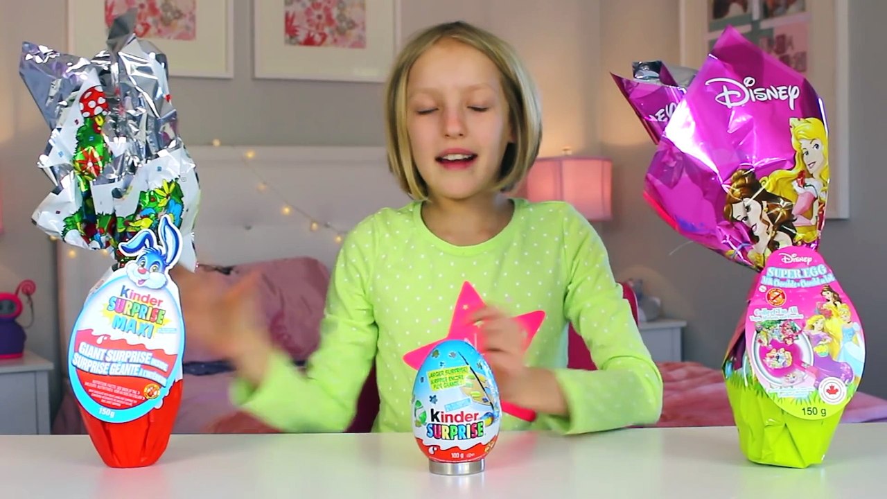 Opening Kinder Surprise Eggs, Kinder Maxi Eggs, Dinsey Princess egg and Toys