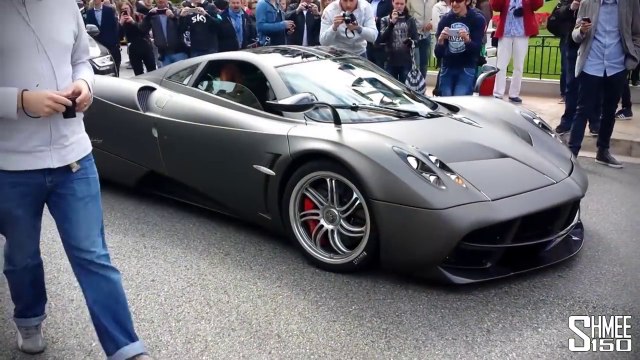 Horacio Pagani Driving a Huayra in Monaco Shmee150